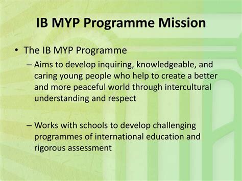 Ppt Beck Academy International Baccalaureate Middle Years Programme