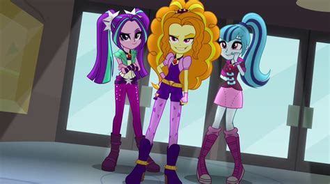 Image The Dazzlings Arrive At Canterlot High Eg2png My Little Pony