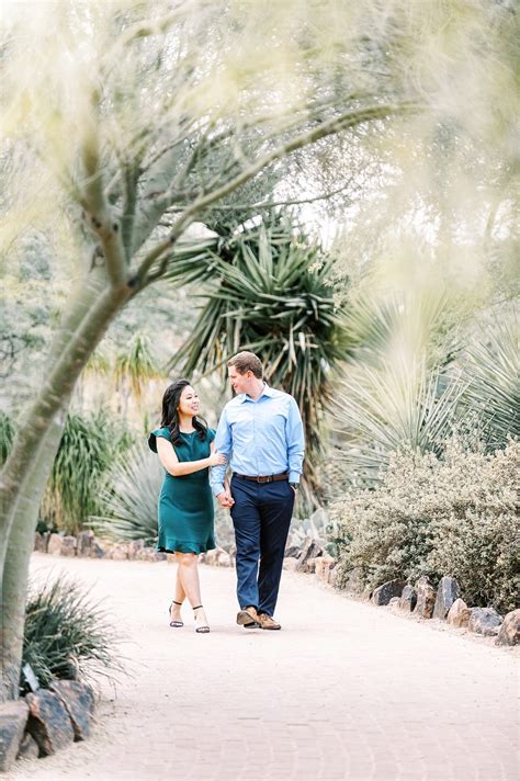 Spring Engagement At Desert Botanical Gardens Fionna And Chris