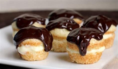 Boston cream pie is a classic dessert and not a pie at all! How To Make These Boston Cream Pie Bites