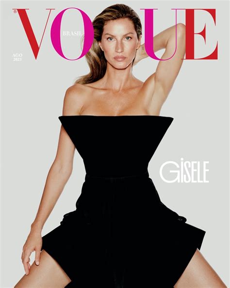 Gisele Bündchen é Fashion Plate Na Vogue Brasil Ufw