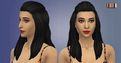 Sims 4 Maxis Match Hairline Happy Living