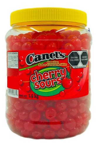 cherry sours canels bote 1 5 kg gomita acidita sabor cereza light space