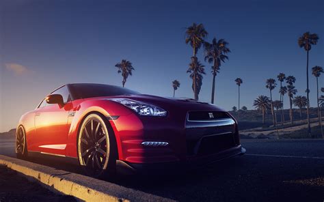 If you're looking for the best nissan gtr r35 wallpaper then wallpapertag is the place to be. 닛산 GTR R35 빨간색 자동차 전면보기 배경 화면 | 1920x1200 배경 화면 다운로드 | KR ...