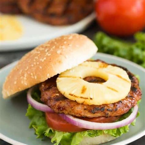 Hawaiian Chicken Burgers With Grilled Pineapple Video