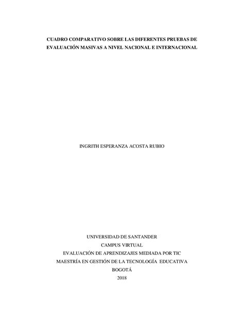 Calaméo Cuadro Comparativo Sobre Las Diferentes Pruebas De EvaluaciÓn