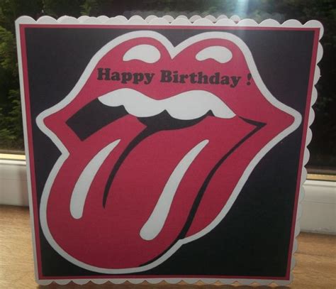Rolling Stones Birthday Cards Birthday Card For Rolling Stones Fan By