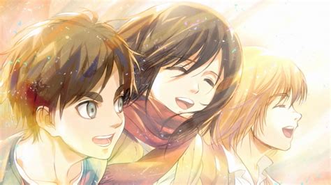 Fond D écran Garçons Anime Filles Anime Shingeki No Kyojin Mikasa Ackerman Eren Jeager