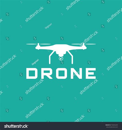 Drone Logo Design Template Stock Vector Royalty Free 704045203