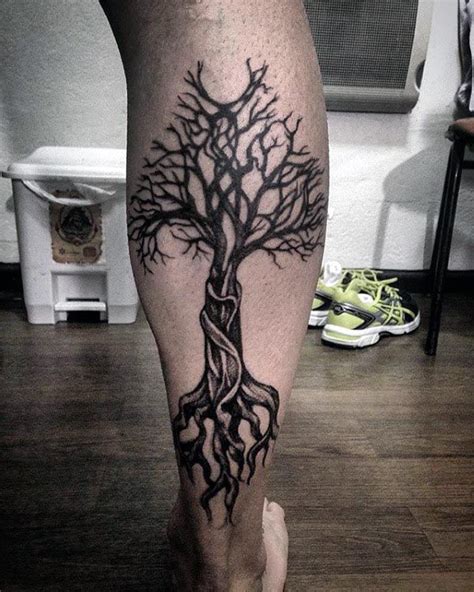 Tattoo Trends Awesome Guys Back Of Legs Tree Of Life