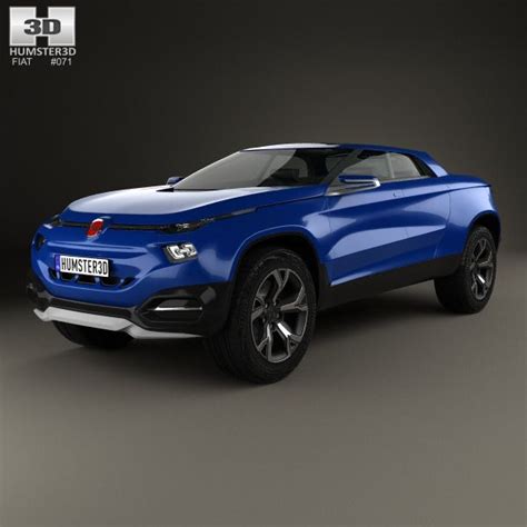 3d Model Of Fiat Fcc4 2014 Fiat Fiat Cars 3d Model