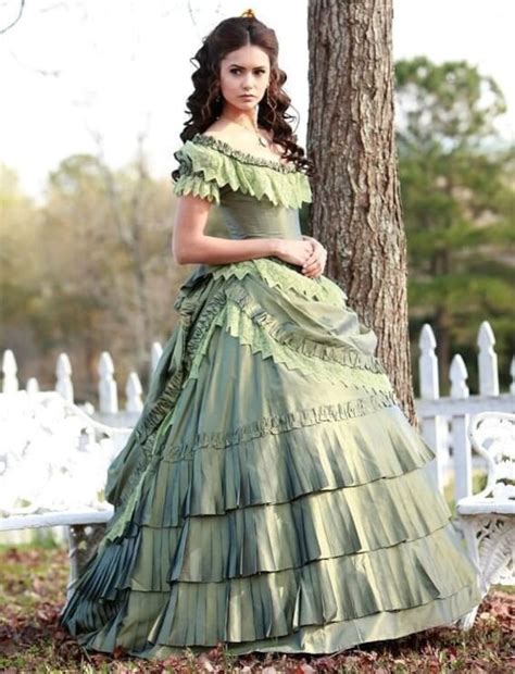 Silk Victorian Ballroom Dress Katherine Pierce S Dress Etsy