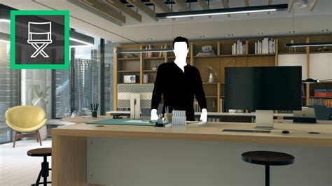 Contemporary Office Virtual Set With Custom Camera Angles And Moving