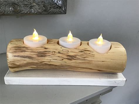 Handmade Wooden Tea Light Holder New Home T Birthday Etsy