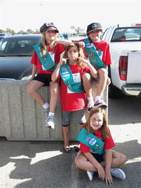 HUNTINGTON BEACH GIRL SCOUT TROOP 746 ANGEL GAME And BANNER PARADE