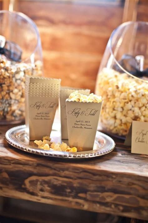 Mini Popcorn Box Popcorn Wedding Favor Bar Custom Printed Etsy