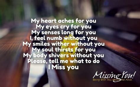 I Miss You Love Poems For Her Him Emotional