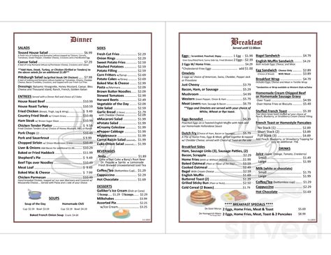Menu for Terre Hill Family Restaurant in East Earl, PA | Sirved