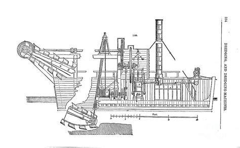 Dredging And Dredging Machines G3 Drawing By Historic Illustrations