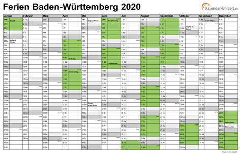 Die faschingsferien sind nicht zentral geregelt. Ferien Baden-Württemberg 2020 - Ferienkalender zum Ausdrucken