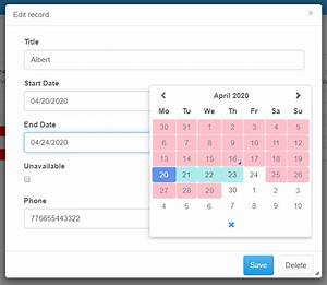 Resource Calendar Template For Phprunner Asprunner Net And Asprunnerpro