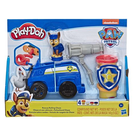 Play Doh Paw Patrol Rescue Rolling Chase Toy Police Cruiser Figure And