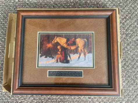 Arnold Friberg Washington The Prayer At Valley Forge Framed Print Ebay