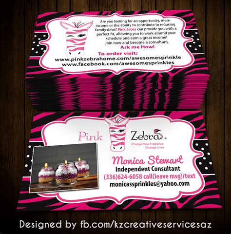 236 x 236 jpeg 11 кб. PINK ZEBRA business Cards style 3 · KZ Creative Services ...