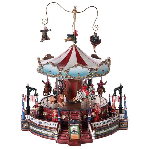 Christmas Decoration Carousel With Lights Music And Online Sales On