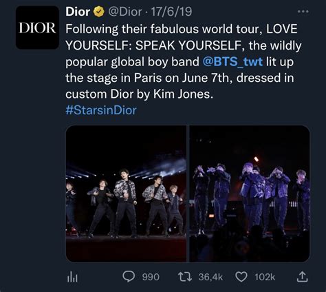 Dior Global Ambassador Jimin⁷ On Twitter Rt Ygxlsg Bts Paved The