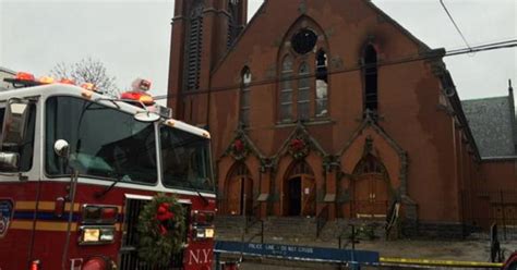 Fire Damages Queens Church Just Before Sunday Mass Cbs New York