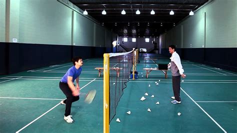 A badminton court should be 6.1m wide by 13.4m long (20′ by 44′). How to Do Training Drills | Badminton Lessons - YouTube