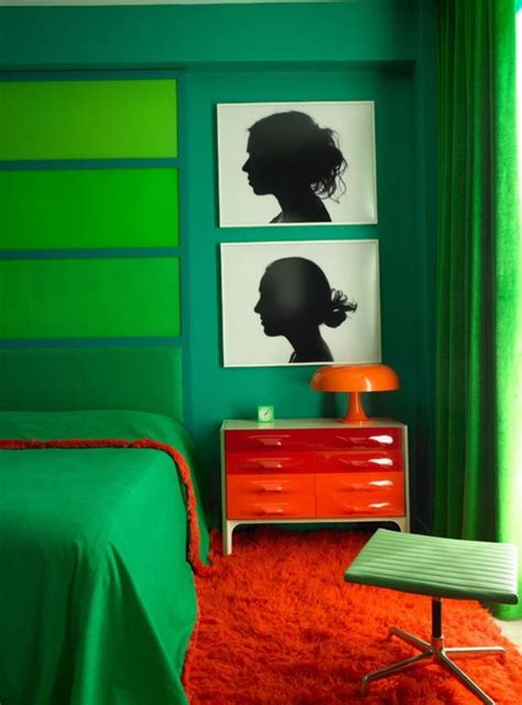 25 Stunning Bedroom Designs With Bold Color Scheme Green Bedroom Design