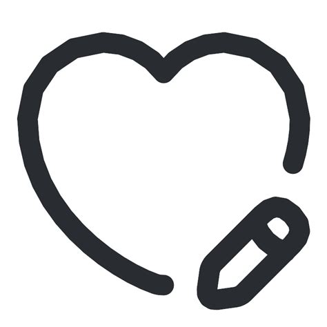 Heart Edit Vector Svg Icon Svg Repo