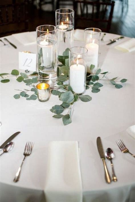 Budget Friendly Simple Wedding Centerpiece Ideas With Candles