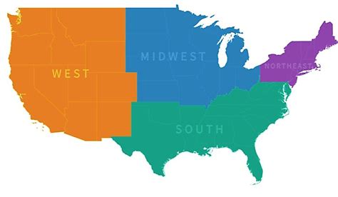The Regions Of The United States Worldatlas