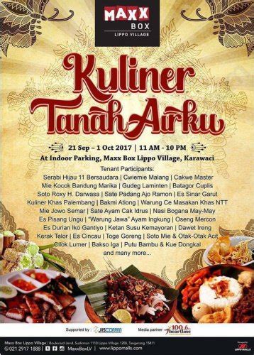 Pesona pangan nusantara ke 10 jadwal event info pameran. Contoh Poster Makanan Nusantara / Resep Aneka Masakan ...