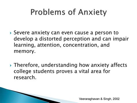 The Effects Of Anxiety In College Students Slide 6 Of 14 Unt