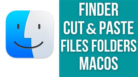 How To Cut And Paste Files Folders On Macos Finder Youtube