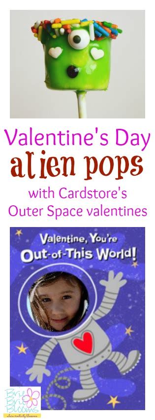 Valentines Day Alien Pops With Outer Space Valentines Brie Brie Blooms