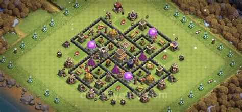 Trophy Defense Base Th8 With Link Anti Everything Clash Of Clans
