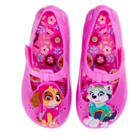 Nwt Nickelodeon Paw Patrol Pink Glitter Girls Mary Jane Jelly Shoes Size 12 895 Picclick