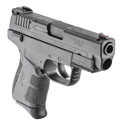 Springfield Armory Xde 38 9mm Black Pistol W 2 Magazines Xde9389b