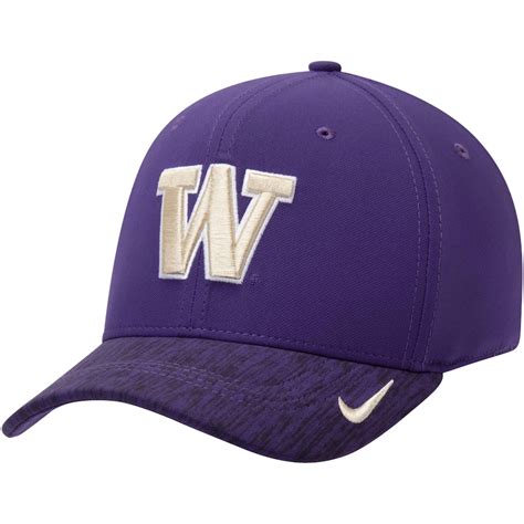 Nike Washington Huskies Purple Sideline Coaches Performance Adjustable Hat