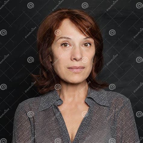 Close Up Portrait Of Beautiful Older Woman Stock Image Image Of