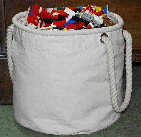 Canvas Toy Storage Bucket Bag Medium By The Original