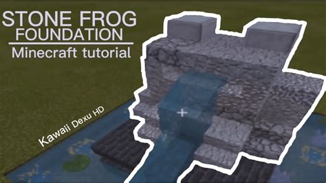 Stone Frog Fountain Minecraft Tutorial Youtube