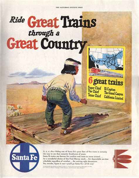 Phil Beard Santa Fe Railroad Advertising