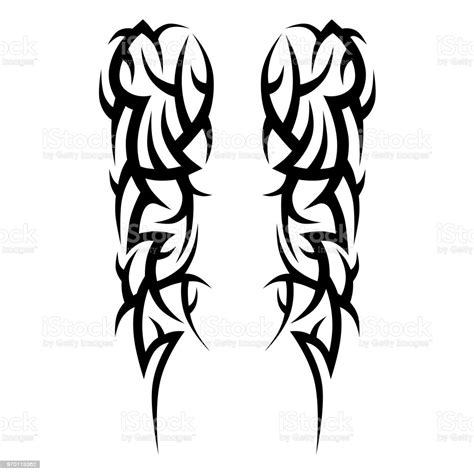 Tattoo Tribal Vector Design Sketch Sleeve Art Abstract