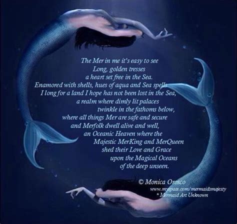 Beautiful Poem Mermaid Poems Sea Quotes Mermaid And Merman